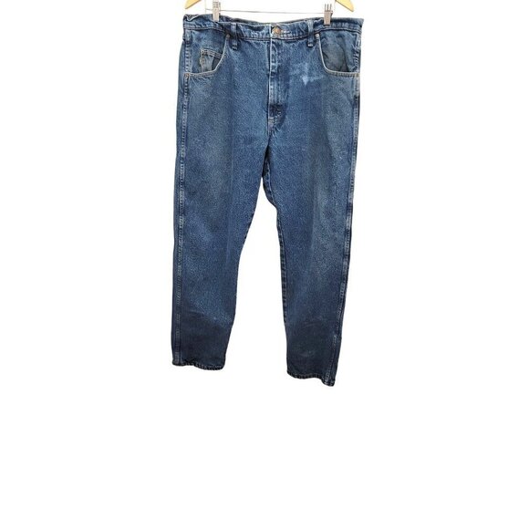 CABELAS DENIM BLUE  FLEECE-LINED PANTS SIZE 38X32 - Picture 2 of 10